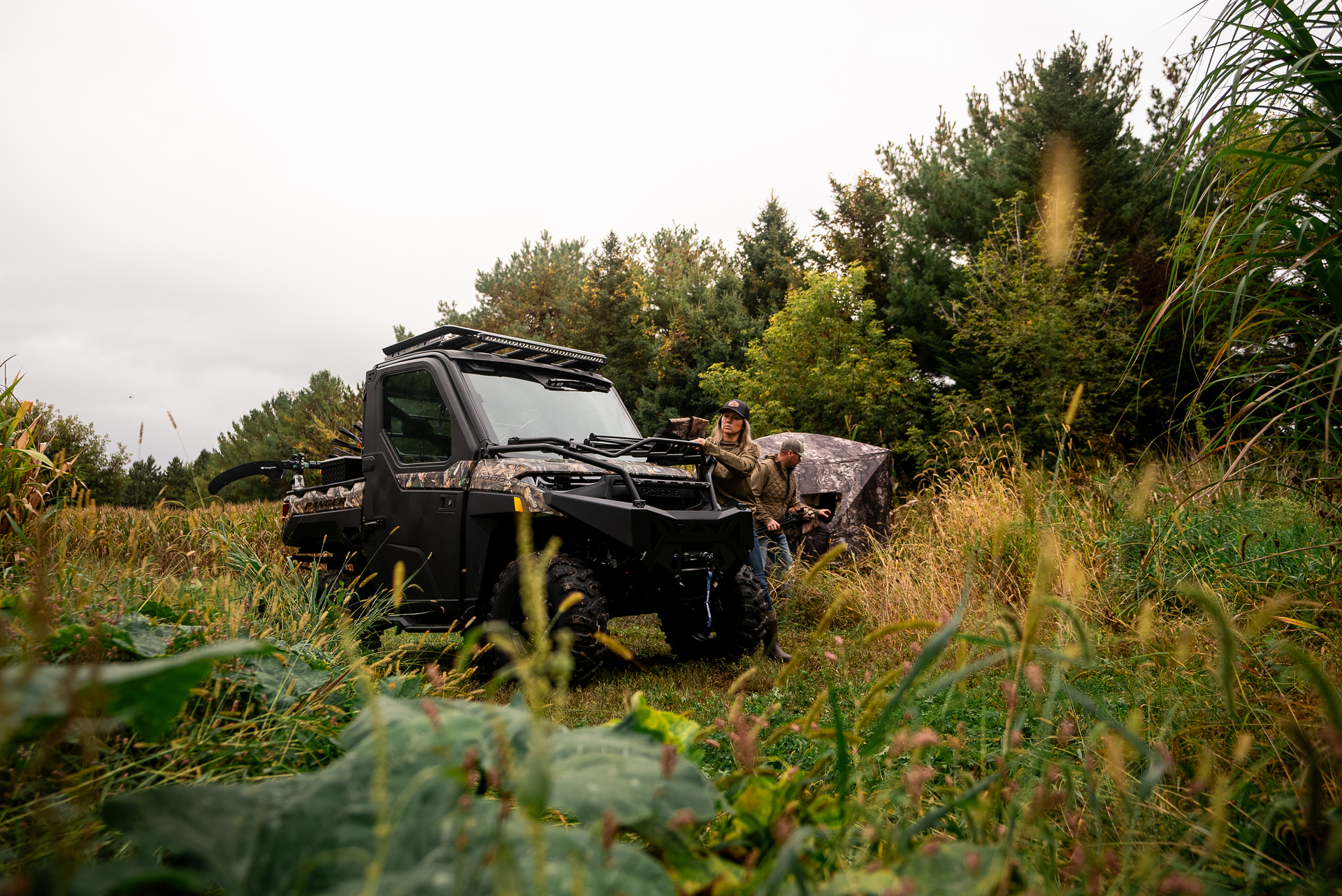 Polaris Ranger XP1000 Northstar camo edition hunting setup